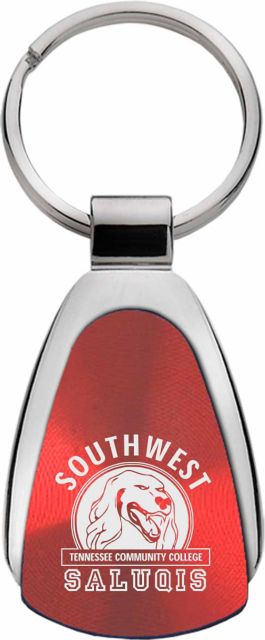Southwest Tennessee Community College Teardrop Keychain